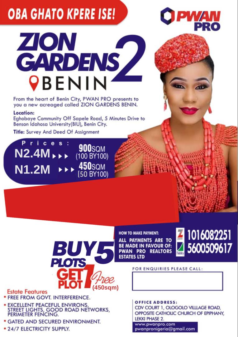 Zion Gardens 2 Benin