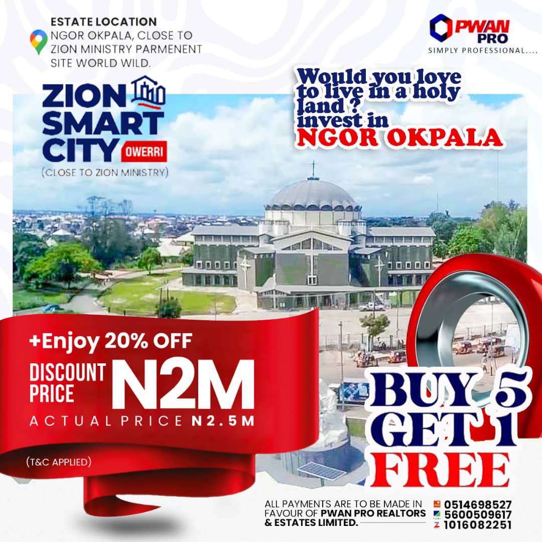 Zion Smart City NGOR OKPALA OWERRI 